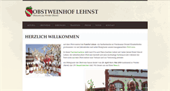 Desktop Screenshot of obstweinhof.de