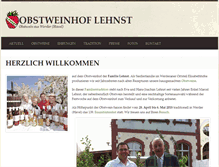 Tablet Screenshot of obstweinhof.de